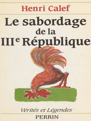 cover image of Le Sabordage de la IIIe République
